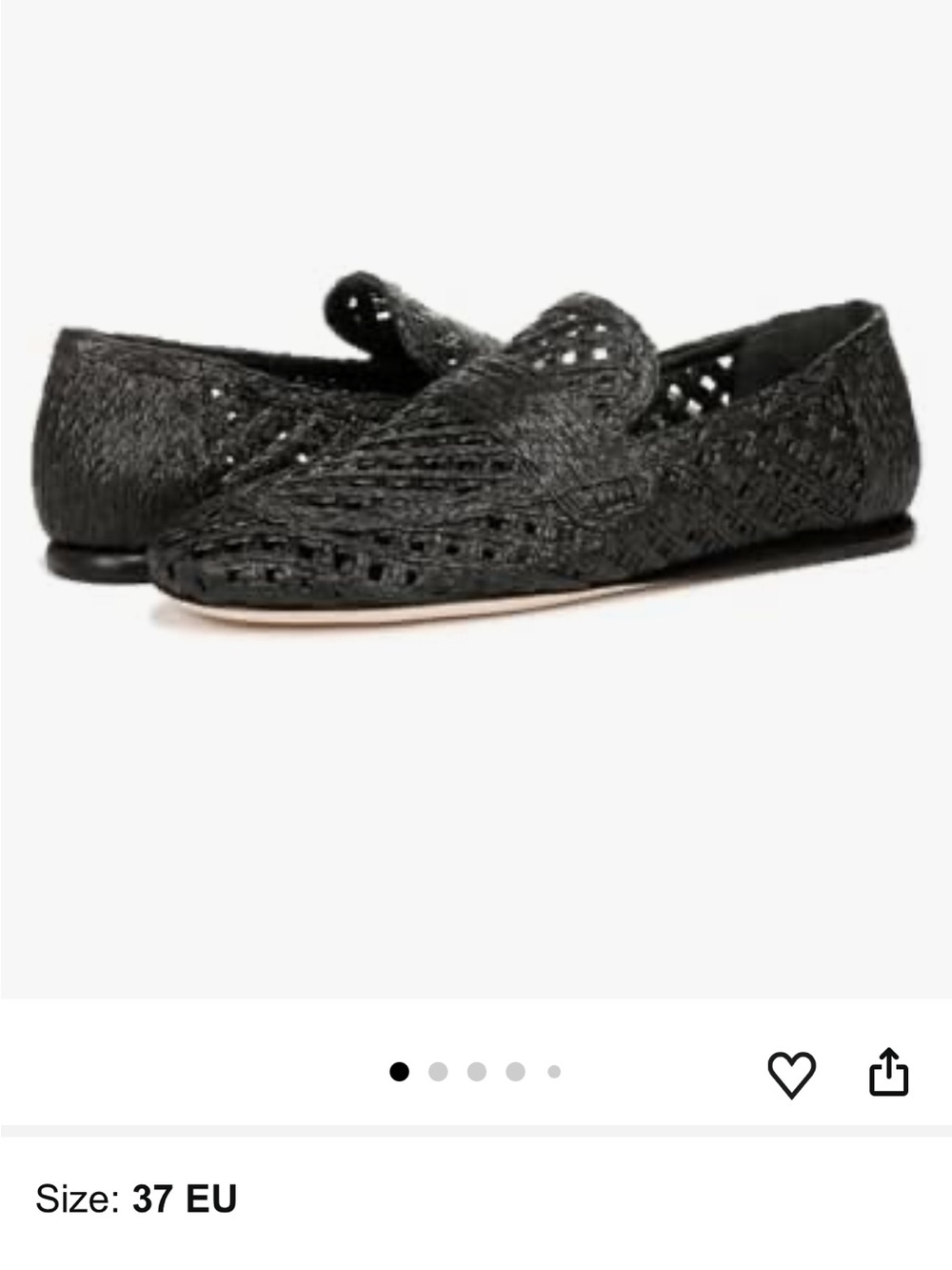 Vince Davis Raffia Black Woven Loafers